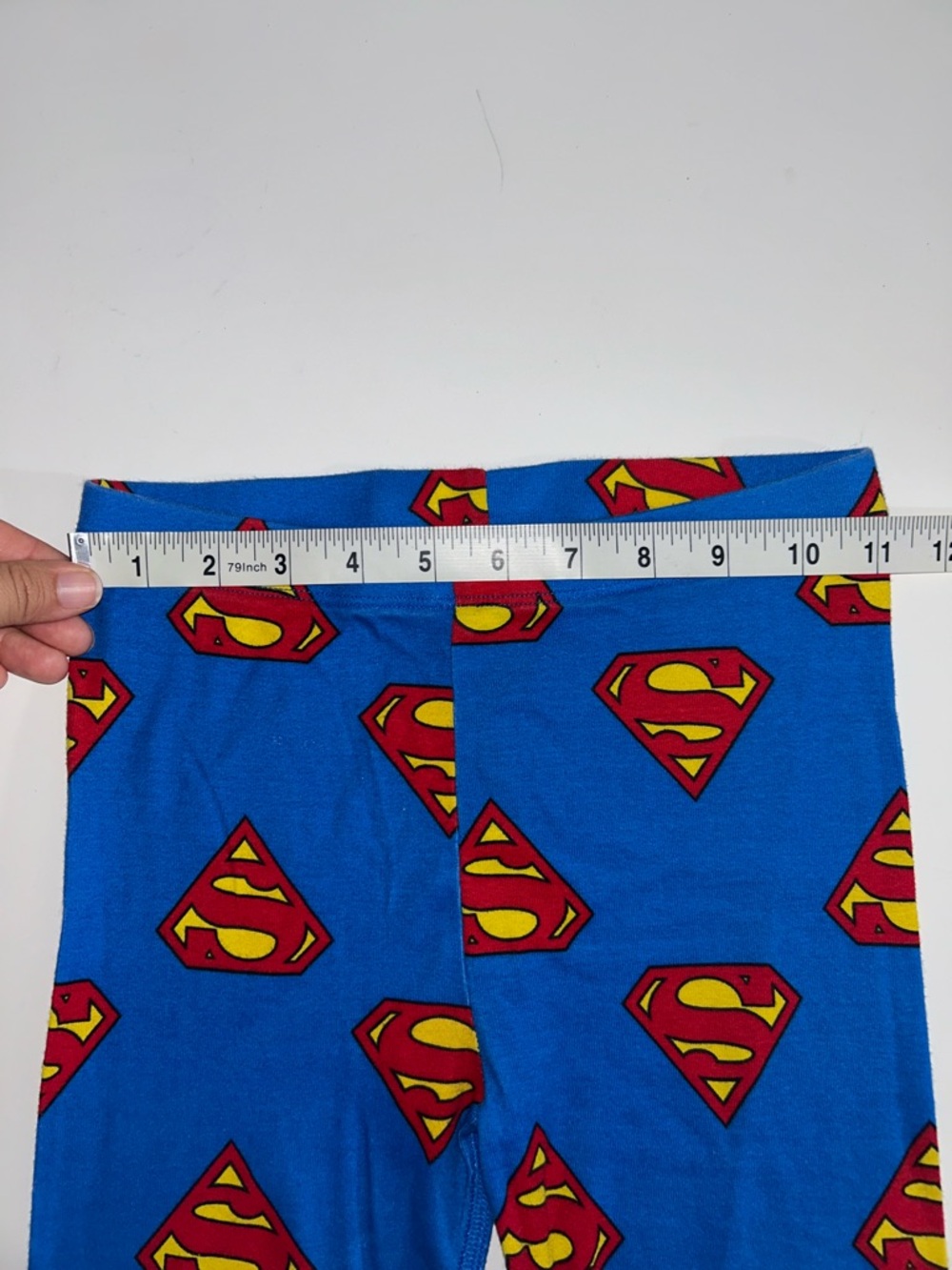 H&M DC Superman Long Sleeve + Pants Pajamas Size 8 - Picture 12 of 13